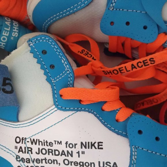 JORDAN 1 RETRO OG X OFF-WHITE WOMENS SIZE 6.5 100% AUTHENTIC